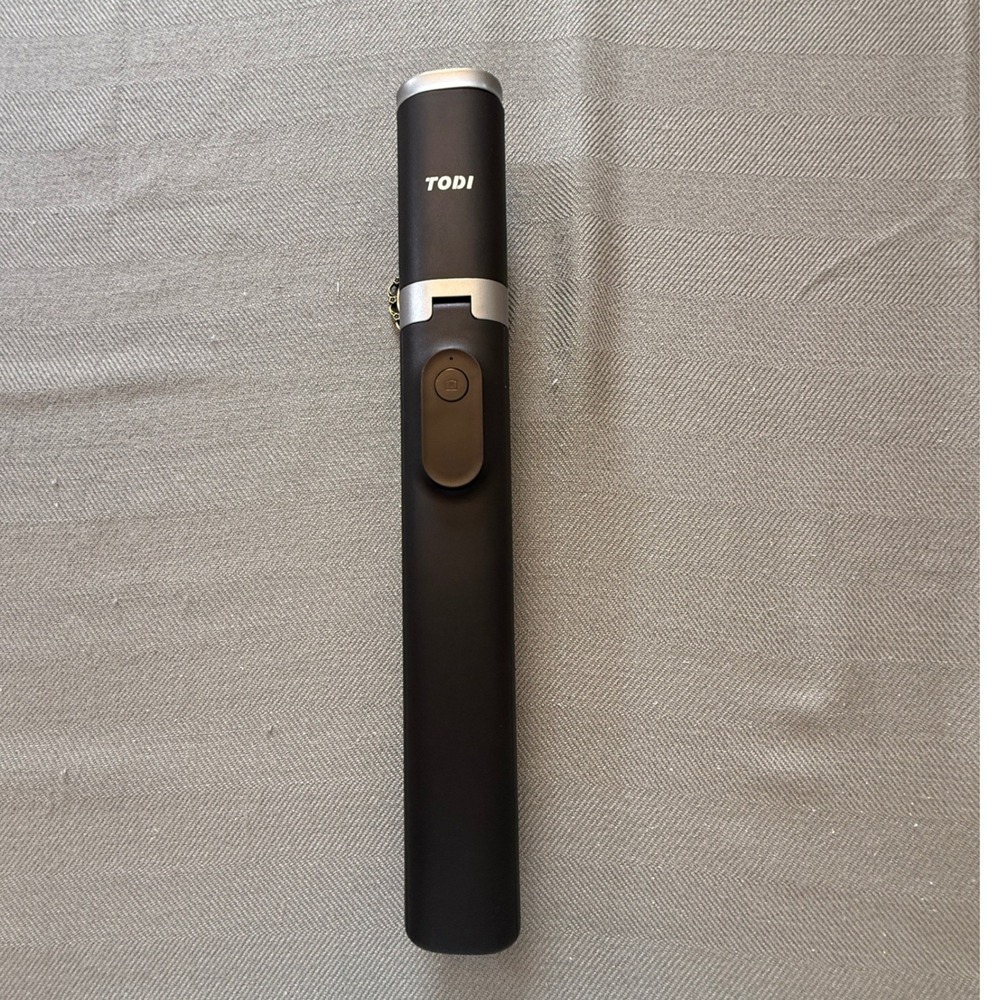 TODI Selfie Stick Tripod Retractable Bluetooth Remote Black Portable Monopod